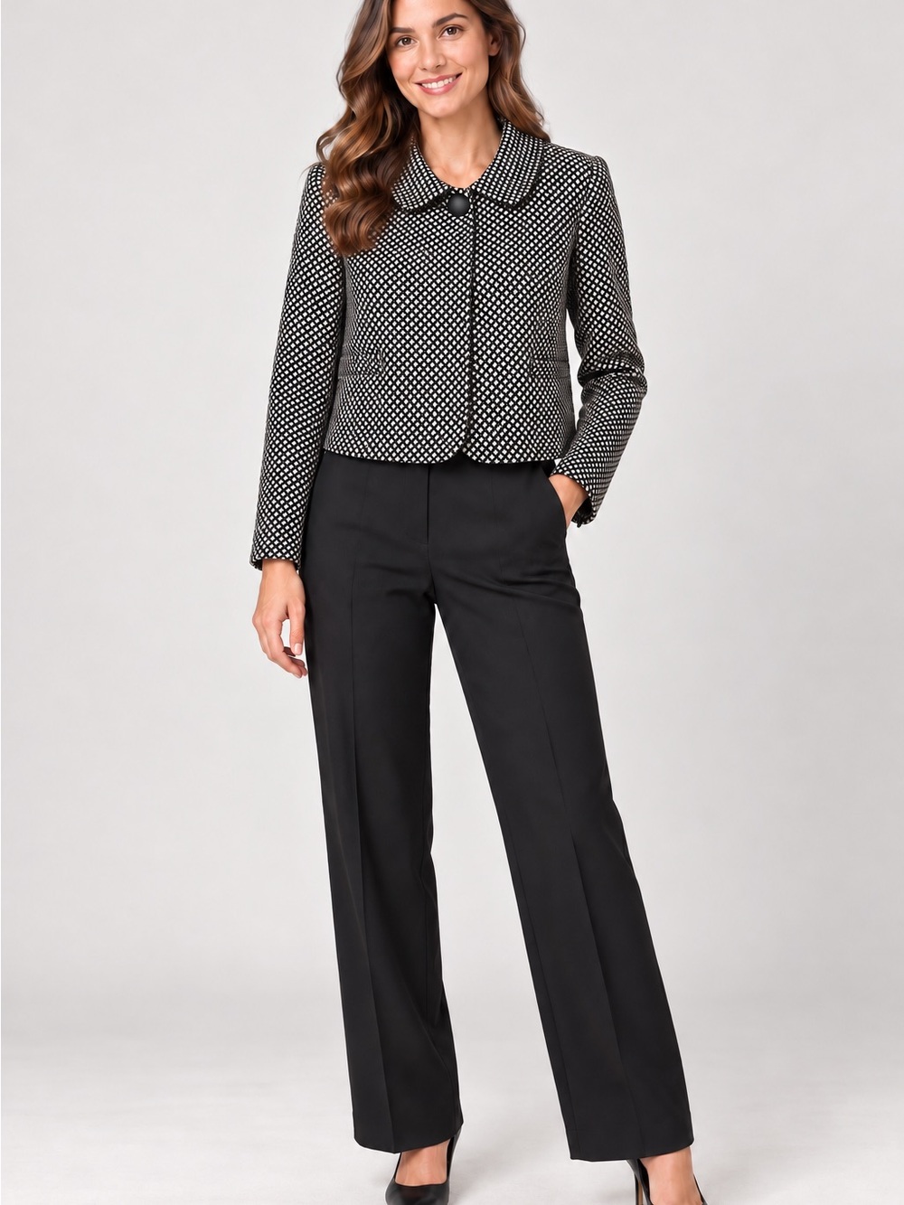 Banana Republic Size 2 Wool Blend Cropped Lady Jacket